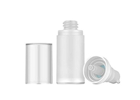 La lotion privée d'air blanche du plastique pp met la bouteille en bouteille inoffensive de pompe de soins de la peau