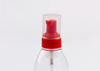 Le savon écumant jaune rose rouge pompe la preuve de fuite pour la bouteille cosmétique