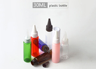Bouteilles d'eau en plastique colorées, petites bouteilles en plastique de l'ANIMAL FAMILIER pp 30ml avec des couvercles