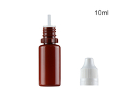 La bouteille d'huile en plastique de fumée, 10ml vident des couleurs adaptées aux besoins du client par bouteille d'animal familier avec le chapeau