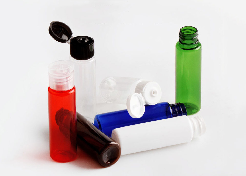 Deux types vident de petits des couleurs adaptées aux besoins du client de bouteille par conteneurs en plastique avec le couvercle