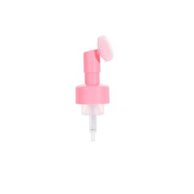 Dispenser de pompe à mousse en mousse de 42 mm, savon pour le visage, pinceau en silicone en plastique, pompe à pulvérisation, bouteille en PP, plastique, en forme de cœur