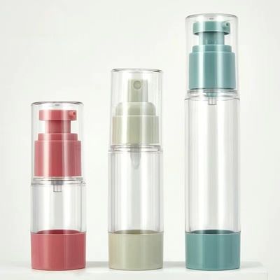 Bouteille cosmétique sous vide en plastique personnalisée 15ml 30ml 50ml 80ml 100ml 120ml pour sérums et crèmes