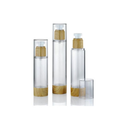 Flacon cosmétique sous vide à pompe sans air en plastique personnalisé de 15 ml, 30 ml, 50 ml, anti-fuite, distribution contrôlée, emballage pour crème et lotion