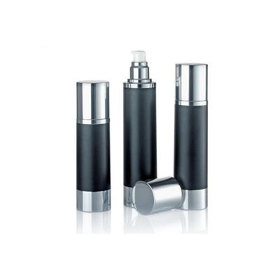 Bouteille pompe sans air en aluminium anodisé de luxe, flacon vide pour cosmétiques, sérum de soin de la peau de qualité supérieure, plusieurs capacités