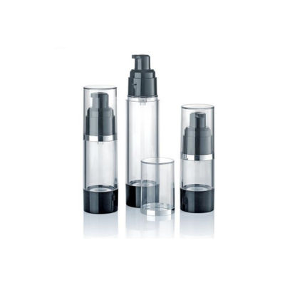 Flacon cosmétique sous vide à pompe sans air en plastique personnalisé de 15 ml, 30 ml, 50 ml, anti-fuite, distribution contrôlée, emballage pour crème et lotion