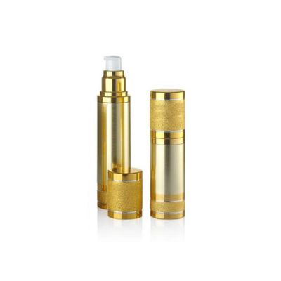Bouteille pompe sans air en aluminium anodisé de luxe, flacon vide pour cosmétiques, sérum de soin de la peau de qualité supérieure, plusieurs capacités