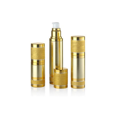 Bouteille pompe sans air en aluminium anodisé de luxe, flacon vide pour cosmétiques, sérum de soin de la peau de qualité supérieure, plusieurs capacités