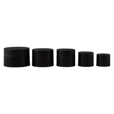 30 ml 50 ml 100 ml Ambre Noir Pp Plastic Crème Cosmétique Bouteille Avec Couvercle Blanc Noir
