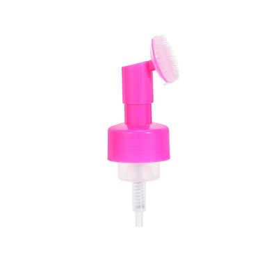 42/410 43/410 pompe à mousse en plastique personnalisée avec pinceau en silicone pour nettoyer la peau du visage