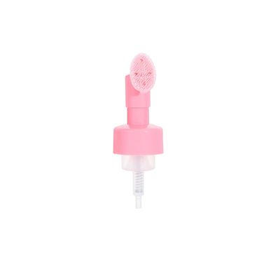 42/410 43/410 pompe à mousse en plastique personnalisée avec pinceau en silicone pour nettoyer la peau du visage