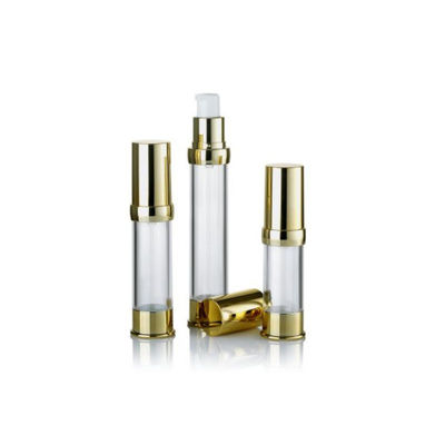 Bouteille pompe sans air en aluminium anodisé de luxe, flacon vide pour cosmétiques, sérum de soin de la peau de qualité supérieure, plusieurs capacités