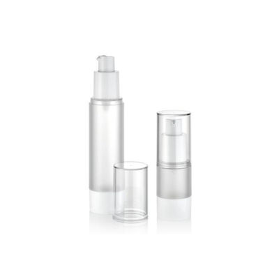 Flacon cosmétique sous vide à pompe sans air en plastique personnalisé de 15 ml, 30 ml, 50 ml, anti-fuite, distribution contrôlée, emballage pour crème et lotion