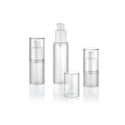 Flacon cosmétique sous vide à pompe sans air en plastique personnalisé de 15 ml, 30 ml, 50 ml, anti-fuite, distribution contrôlée, emballage pour crème et lotion