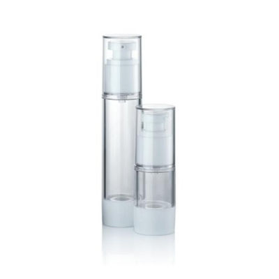 Flacon cosmétique sous vide à pompe sans air en plastique personnalisé de 15 ml, 30 ml, 50 ml, anti-fuite, distribution contrôlée, emballage pour crème et lotion