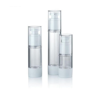 Flacon cosmétique sous vide à pompe sans air en plastique personnalisé de 15 ml, 30 ml, 50 ml, anti-fuite, distribution contrôlée, emballage pour crème et lotion