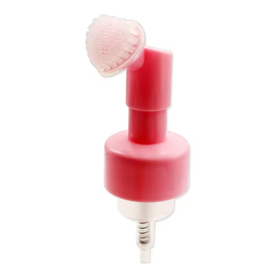 Produits de soins personnels pompe en mousse en silicone en forme de cœur rose de 43 mm avec option de commande personnalisée