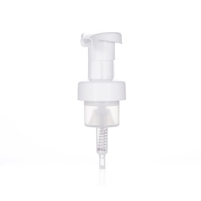 Pompe à mousse de nettoyage du visage de 42 mm Dispensateur en plastique blanc Pompe à lotion PP pour bouteille
