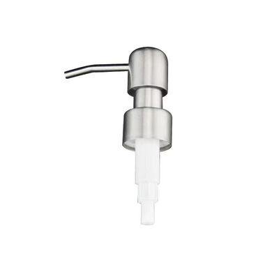 Pompe à lotion en acier inoxydable de 28 mm pour les cosmétiques de salle de bain