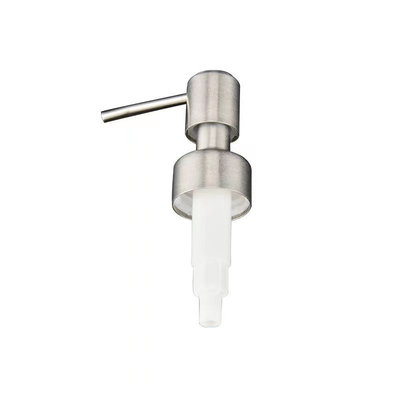 Pompe à lotion en acier inoxydable de 28 mm pour les cosmétiques de salle de bain