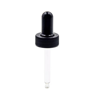 18 mm 20 mm 24 mm Pp plastique à côtes gouttelettes en verre pour les soins de la peau