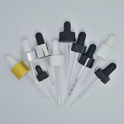 Fermeture personnalisée 18 mm 20 mm 24 mm gouttelier en verre pour bouteille d'huile essentielle