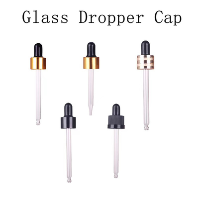 18mm 20mm 24mm or argent fermeture gouttière en verre pour la bouteille d'huile essentielle