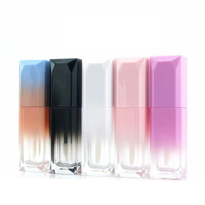 Luxe Unique Emballement vide Carré Gradient cosmétique en plastique avec baguettes
