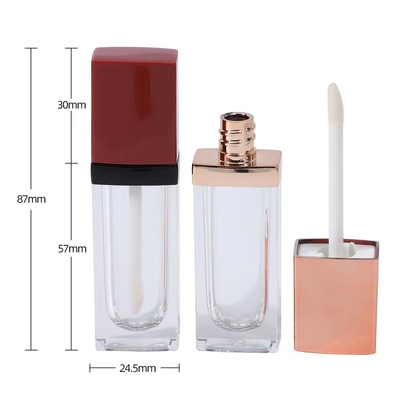 Tuyau de rouge à lèvres à bouche creuse vide 3G personnalisé avec fermeture à vis de joint en caoutchouc Tuyau de baume à lèvres en plastique pour récipient cosmétique