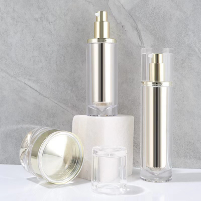 100 ml de pompe acrylique sans air, lotion pour le visage, cosmétiques, bouteille de crème