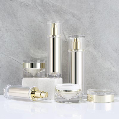 100 ml de pompe acrylique sans air, lotion pour le visage, cosmétiques, bouteille de crème