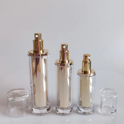 Bouteille ronde avec cône violet Ensemble d'emballage cosmétique Bocal cosmétique