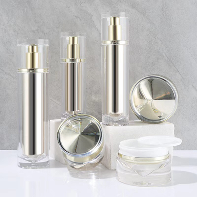 Bouteille ronde avec cône violet Ensemble d'emballage cosmétique Bocal cosmétique
