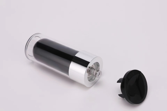 100 ml de récipient en verre liquide en acrylique en forme de cœur avec couvercle
