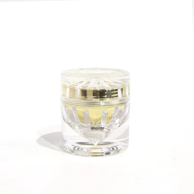 Bouteille de crème acrylique en forme de diamant bouteille en plastique bouchon de vis bouteille de crème pour les yeux