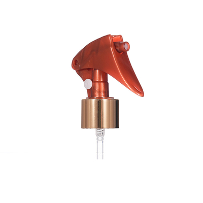 28/410 24/410 Mini pulvérisateur de déclencheur en or en aluminium Noir et blanc Tête en plastique transparent Appuyez sur le bouton déclencheur