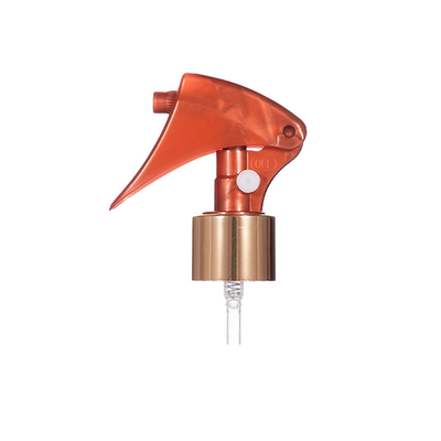 28/410 24/410 Mini pulvérisateur de déclencheur en or en aluminium Noir et blanc Tête en plastique transparent Appuyez sur le bouton déclencheur