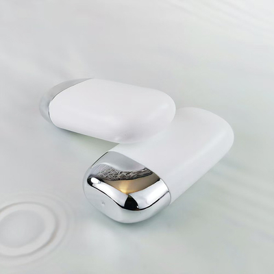 50g Ovale Luxe Rose Crème Applicateur Crème Bouteilles de crème solaire avec couvercle doré