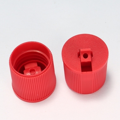 28 415 Turret en plastique à vis en PP rouge à nervures