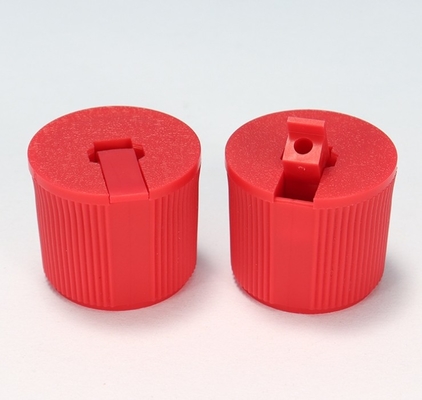 28 415 Turret en plastique à vis en PP rouge à nervures