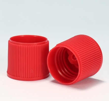 28 415 Turret en plastique à vis en PP rouge à nervures