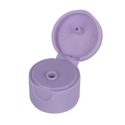 Bouteille de shampooing à vis Couvercle en plastique transparent avec plaque d'aluminium lisse
