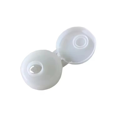 Bouteille de shampooing à vis Couvercle en plastique transparent avec plaque d'aluminium lisse