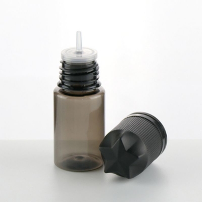 Bouteille de gouttelette d'huile de fumée en plastique de 30 ml avec une pointe mince et un capuchon anti-enfants