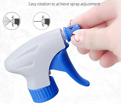 Pulvérisateur de déclenchement de brouillard en plastique de 28 mm en PP avec pince et buse réglable pour des applications polyvalentes