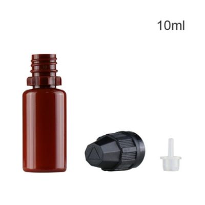 Bouteille liquide en plastique noir clair avec capuchon anti-tamper