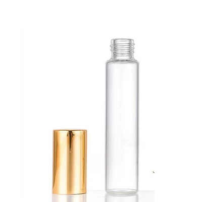 5 ml d' échantillon mini vide de qualité en or noir et argent en aluminium pulvérisateur de verre