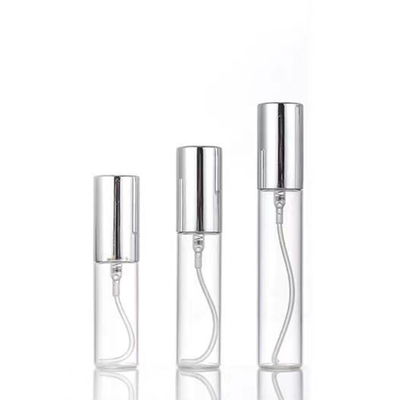 5 ml d' échantillon mini vide de qualité en or noir et argent en aluminium pulvérisateur de verre