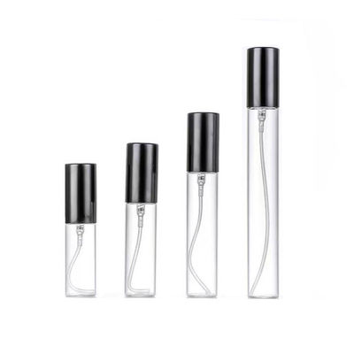 Flacon échantillon de parfum en verre avec vaporisateur miniature de 5 ml et 10 ml en gros avec pompe de pulvérisation en plastique