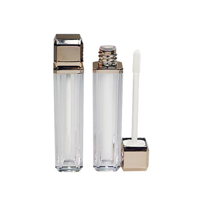 Lips gloss hydratant, baume à lèvres, tube à bouche ronde vide, tube à rouge à lèvres avec fermeture à vis en plastique